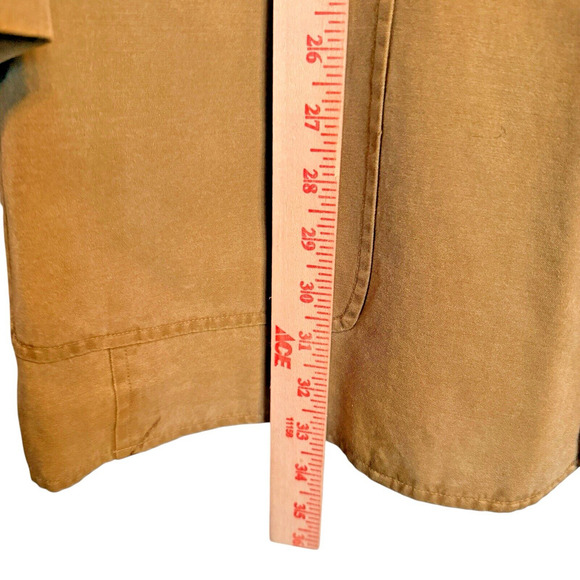 TheTerritory Ahead Sz XL Silk Blend Sport/Barn Jacket Light Academia Casual - Picture 11 of 15